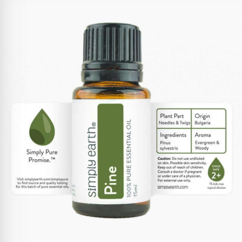 Simply Earth Pine Essential Oil Bottle